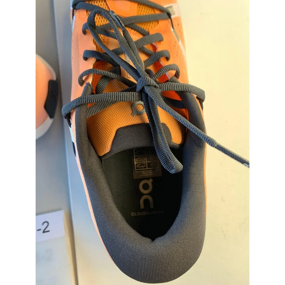 On Cloudsurfer 2 Mens Running Shoes Tangerine Ivory 3MF10123126 Size 11‎ NEW